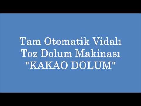 TAM OTOMATİK VİDALI TOZ(KAKAO) DOLUM MAKİNESİ
