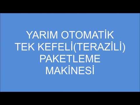 (MANTI) YARIM OTOMATİK TEK TERAZİLİ PAKETLEME MAKİNASI
